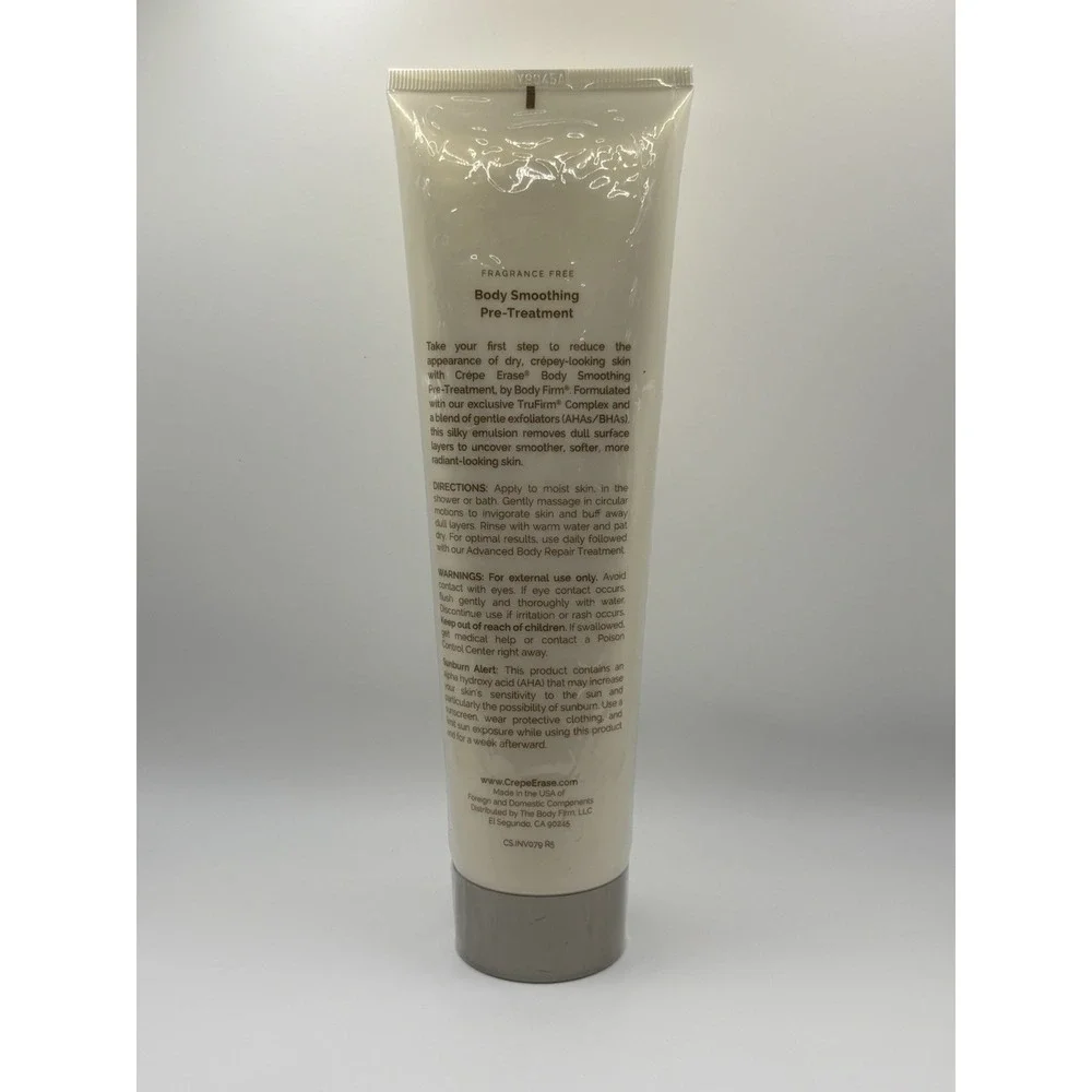 Crepe Erase Body Scrub AHA BHA Fragrance-Free 10 FL OZ Body Smoothing New Sealed